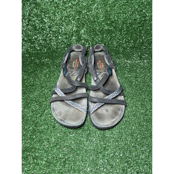 Merrell Terran Lattice II Womens Grey Blue Active Footwear Hiking Sandals Size 8 - Picture 5 of 9